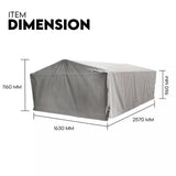 NNEDSZ 8X5 BOX TRAILER CAGE CANVAS COVER (900mm) 3 FOOT Thick Rip Resistant Waterproof