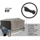 NNEDSZ 8X5 BOX TRAILER CAGE CANVAS COVER (900mm) 3 FOOT Thick Rip Resistant Waterproof