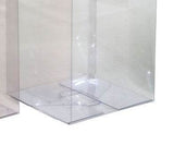 NNEDSZ 50 Pack of 10cm Square Cube PVC Box -  Product Showcase Clear Plastic Shop Display Storage Packaging Box
