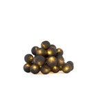 NNEDSZ 1 Set of 20 LED Black 5cm Cotton Ball Battery Powered String Lights Christmas Gift Home Wedding Party Bedroom Decoration Outdoor Indoor Table Centrepiece