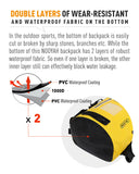 NNEDSZ NOOYAH IPX8 Waterproof Bike Cycle Outdoor Sports Backpack Double-Layer Waterproof Bag