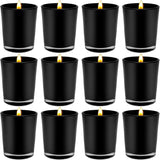NNEDSZ 20 Pack Black Matt Tealight Candle Holder 6.5cm Festival Decor Wedding Propose Parties Holiday and Home Decor