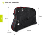 NNEDSZ NOOYAH Bike Hard Shell Travel Case EVA Mountain MTB ebike Road Bike 700c Gravel Bike Tourer- BK002 in Black