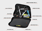 NNEDSZ NOOYAH Bike Hard Shell Travel Case EVA Mountain MTB ebike Road Bike 700c Gravel Bike Tourer- BK002 in Black
