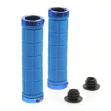 NNEDSZ Bike Handlebar Grips MTB Mountain BMX Bike Bicycle Soft BLUE Fixed Double Lock Screw Tight Grips - Easy Fit - Rockbros
