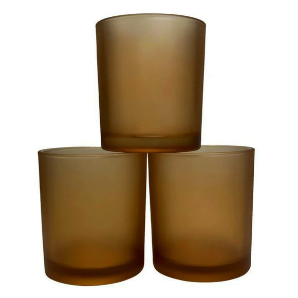 NNEDSZ 20 Pack Brown Frosted Glass Votive Tealight Candle Holders House Party Cenrepiece Xmas Wedding Decor Glass Candlestick Party Decorations Bridal Valentines Event