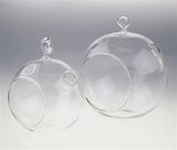 NNEDSZ 10 x Hanging Clear Glass Ball Tealight Candle Holder  - 8cm Diameter / High - Wedding Globe Decoration Terrarium Succulent Plant Mini Garden Holder Decor Craft Gift
