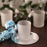 NNEDSZ 20 Pack Frosted White Glass Votive Candle Holders for Candle Making Kit Tealight Candles Cup Home Decoration