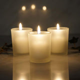 NNEDSZ 20 Pack Frosted White Glass Votive Candle Holders for Candle Making Kit Tealight Candles Cup Home Decoration