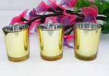 NNEDSZ 20 Pack Gold Votive Tealight Candle Holders Valentines Day Mercury  Wedding Decor Glass Candlestick Party Decorations Bridal Baby Shower Event