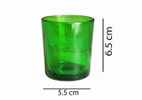 NNEDSZ 20 Pack Green Glass Votive Candle Holders Table Centreoieces  Xmas Wedding Anniversary Event Recption Party Function or Home Decor
