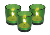 NNEDSZ 40 Bulk Pack Green Glass Votive Candle Holders Table Centreoieces  Xmas Wedding Anniversary Event Recption Party Function or Home Decor