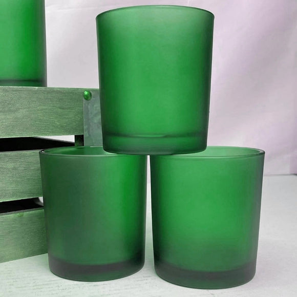 NNEDSZ 20 Pack Green Frosted Glass Votive Candle Holders Table Centreoieces  Xmas Wedding Anniversary Event Recption Party Function or Home Decor