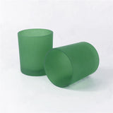 NNEDSZ 20 Pack Green Frosted Glass Votive Candle Holders Table Centreoieces  Xmas Wedding Anniversary Event Recption Party Function or Home Decor