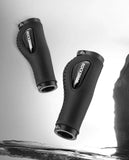 NNEDSZ Deluxe Hand Grips Shock Absorbing Rockbros MTB Mountain Bike Tourer Double Lock BLACK Handlebar Grips Anti-skid 2.22cm