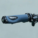NNEDSZ Deluxe Hand Grips Shock Absorbing Rockbros MTB Mountain Bike Tourer Double Lock BLUE Handlebar Grips Anti-skid 2.22cm