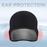 NNEDSZ Helmet Fleece Inner Liner Cycling Skull Cap Winter Thermal MTB Mountain Cycling Cap for Men Women Headwear for Running Skiing & Winter Sports BLACK Rockbros