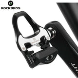 NNEDSZ Self Lock Clip In Bike Pedals LOOK KEO Cleat MTB Road 700C Hybrid BMX - Rockbros Black