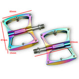 NNEDSZ Flat Pedal Butterfly BMX MTB Ultralight 156g Multi Colour Tri Bearing Stud Pin Grips Rockbros