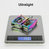 NNEDSZ Flat Pedal Butterfly BMX MTB Ultralight 156g Multi Colour Tri Bearing Stud Pin Grips Rockbros