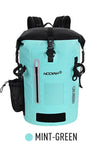 NNEDSZ NOOYAH IPX8 Waterproof Bike Cycle Outdoor Sports Backpack Double-Layer Waterproof Bag  MINT GREEN