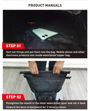 NNEDSZ NOOYAH IPX8 Waterproof Bike Cycle Outdoor Sports Backpack Double-Layer Waterproof Bag  MINT GREEN