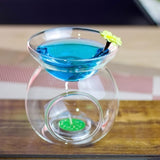 NNEDSZ 5 Pack of Perfume Scented Essential Oil Tealight Candle Burner Glass Lamp for Aromatherapy Spa Room Relax 14cm High