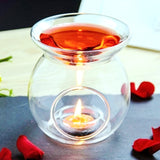 NNEDSZ 5 Pack of Perfume Scented Essential Oil Tealight Candle Burner Glass Lamp for Aromatherapy Spa Room Relax 14cm High