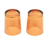 NNEDSZ 20 Pack Orange Glass Votive Tealight Candle Holders House Party Cenrepiece Xmas Wedding Decor Glass Candlestick Party Decorations Bridal Baby Shower Event
