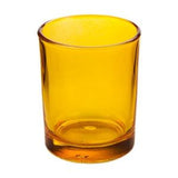NNEDSZ 20 Pack Orange Glass Votive Tealight Candle Holders House Party Cenrepiece Xmas Wedding Decor Glass Candlestick Party Decorations Bridal Baby Shower Event