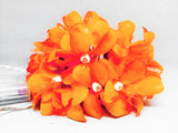 NNEDSZ 1 Set of 20 LED Orange Frangipani Flower Battery String Lights Christmas Gift Home Wedding Party Decoration Outdoor Table Garland Wreath
