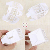 NNEDSZ 50 Piece Pack - Pink Dove Bird Heart Baby Birth naming Ceremony Bomboniere Favor Lolly Gift Card Box
