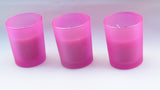 NNEDSZ 20 Pack Pink Frosted Glass Votive Tealight Candle Holders House Party Cenrepiece Xmas Wedding Decor Glass Candlestick Party Decorations Bridal Valentines Event