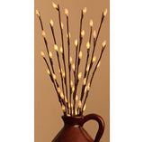 NNEDSZ LED Light Bunch Stem - Warm White BATTERY fairy lights - 50cm high 20 bulbs/petals