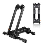 NNEDSZ Bike Stand Foldable Portable- Rockbros Aluminum Alloy Light Weight 1.6gk Garage House Shed Bike Wheel Holder Portable