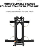 NNEDSZ Bike Stand Foldable Portable- Rockbros Aluminum Alloy Light Weight 1.6gk Garage House Shed Bike Wheel Holder Portable