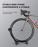 NNEDSZ Bike Stand Foldable Portable- Rockbros Aluminum Alloy Light Weight 1.6gk Garage House Shed Bike Wheel Holder Portable