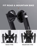 NNEDSZ Bike Stand Foldable Portable- Rockbros Aluminum Alloy Light Weight 1.6gk Garage House Shed Bike Wheel Holder Portable