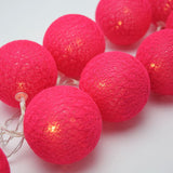 NNEDSZ 1 Set of 20 LED Red 5cm Cotton Ball Battery Powered String Lights Christmas Gift Home Wedding Party Bedroom Decoration Outdoor Indoor Table Centrepiece