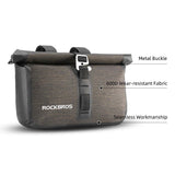 NNEDSZ Bike Roll Bag Handlebar Panniers MTB Road Hyybrid Cruiser Commute Bike Scooter Large  5-6L Capacity Waterproof  Adjustable Straps Rockbros