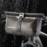 NNEDSZ Bike Roll Bag Handlebar Panniers MTB Road Hyybrid Cruiser Commute Bike Scooter Large  5-6L Capacity Waterproof  Adjustable Straps Rockbros