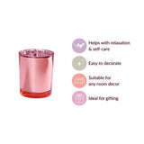 NNEDSZ 20 Pack Rose Gold Pink Votive Tealight Candle Holders Valentines Day Mercury  Wedding Decor Glass Candlestick Party Decorations Bridal Baby Shower Event