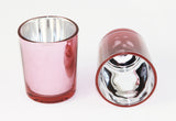 NNEDSZ 20 Pack Rose Gold Pink Votive Tealight Candle Holders Valentines Day Mercury  Wedding Decor Glass Candlestick Party Decorations Bridal Baby Shower Event