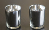 NNEDSZ 20 Pack Silver Mercury Glass Votive Candle Holders Set For Wedding, Bridal And Baby Shower, Party Function or Home Decor