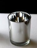 NNEDSZ 40 Bulk Pack Silver Mercury Glass Votive Candle Holders Set For Wedding, Bridal And Baby Shower, Party Function or Home Decor