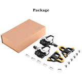 NNEDSZ Self Lock Clip In Bike Pedals Shimano SPD-SL Cleat MTB Road 700C Hybrid BMX - Rockbros Nylon Black