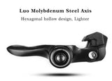 NNEDSZ Self Lock Clip In Bike Pedals Shimano SPD-SL Cleat MTB Road 700C Hybrid BMX - Rockbros Nylon Black