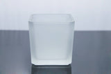 NNEDSZ 20 Pack Square Cube Frosted Glass 5cm Tealight Candle Holder Festival Decor Wedding Propose Parties Holiday and Home Decor