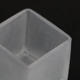 NNEDSZ 20 Pack Square Cube Frosted Glass 5cm Tealight Candle Holder Festival Decor Wedding Propose Parties Holiday and Home Decor
