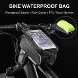 NNEDSZ Top Tube Bike Bag With Phone Case Holder Plastic Cover for MTB Mountain Road Commuter Ebike Tourer or Scooter Rockbros